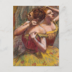 Edgar Degas Two Dancers Postcard