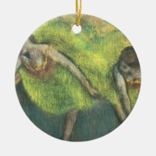 Edgar Degas Two dancers relaxing Ceramic Tree Decoration