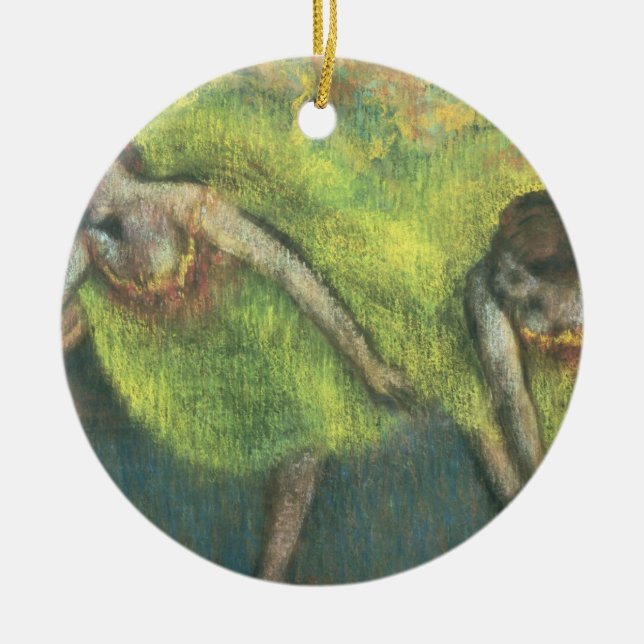 Edgar Degas | Two dancers relaxing Ceramic Tree Decoration (Front)