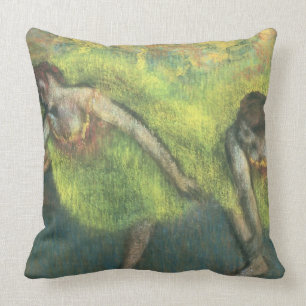 Edgar Degas Two dancers relaxing Cushion