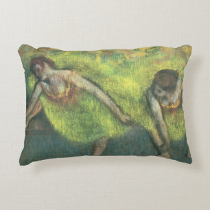 Edgar Degas Two dancers relaxing Decorative Cushion