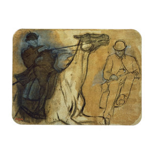 Edgar Degas Two studies of riders Magnet