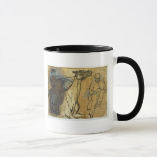 Edgar Degas Two studies of riders Mug