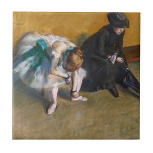 Edgar Degas - Waiting Ceramic Tile