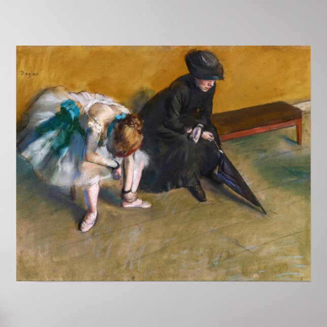 Edgar Degas - Waiting Poster (Front)
