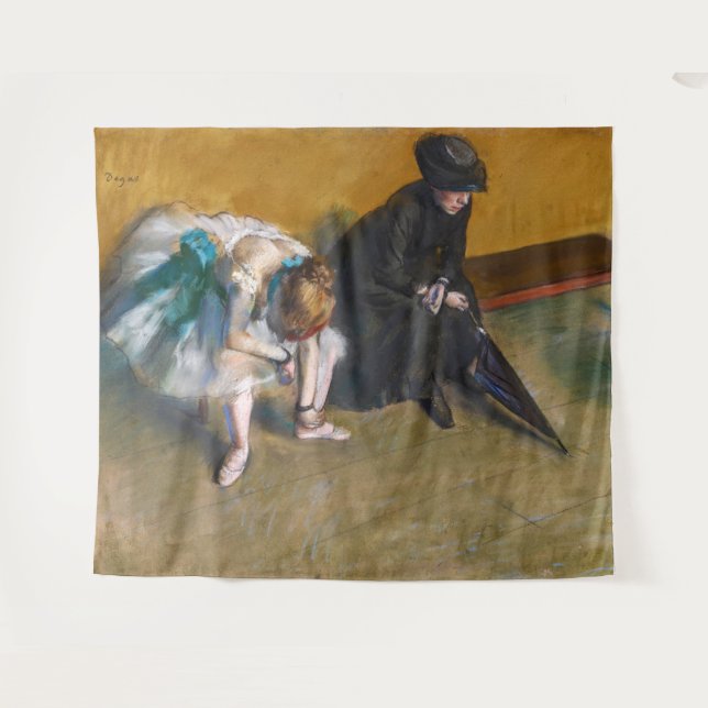 Edgar Degas - Waiting Tapestry (Front (Horizontal))