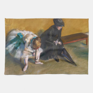 Edgar Degas - Waiting Tea Towel