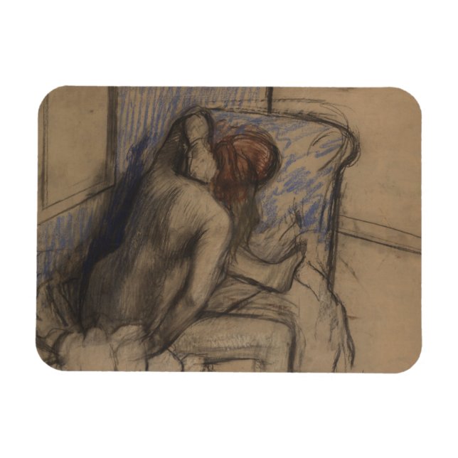 Edgar Degas | Woman Drying Her Hair Magnet (Horizontal)