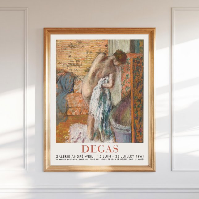 Edgar Degas Woman Drying Herself Art Pastel Poster (Creator Uploaded)