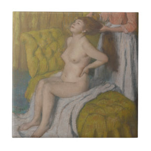 Edgar Degas Woman Having Her Hair Combed Ceramic Tile