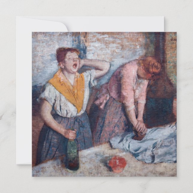 Edgar Degas - Women Ironing Thank You Card (Front)