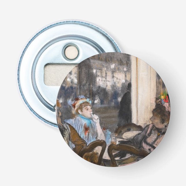 Edgar Degas - Women on a Cafe Terrace in Evening Bottle Opener (Front)