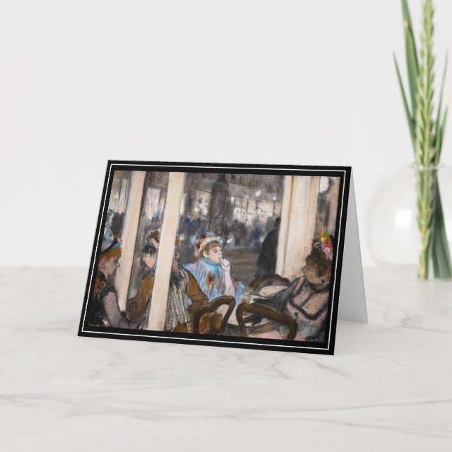 Edgar Degas - Women on a Cafe Terrace in Evening Card (Front)