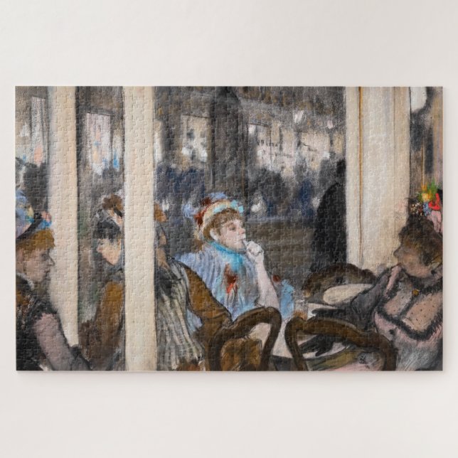 Edgar Degas - Women on a Cafe Terrace in Evening Jigsaw Puzzle (Horizontal)