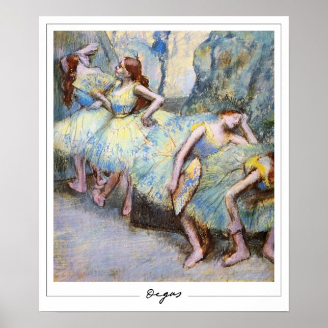 Edgar Degas Zedign Art Poster #337-2 (Front)