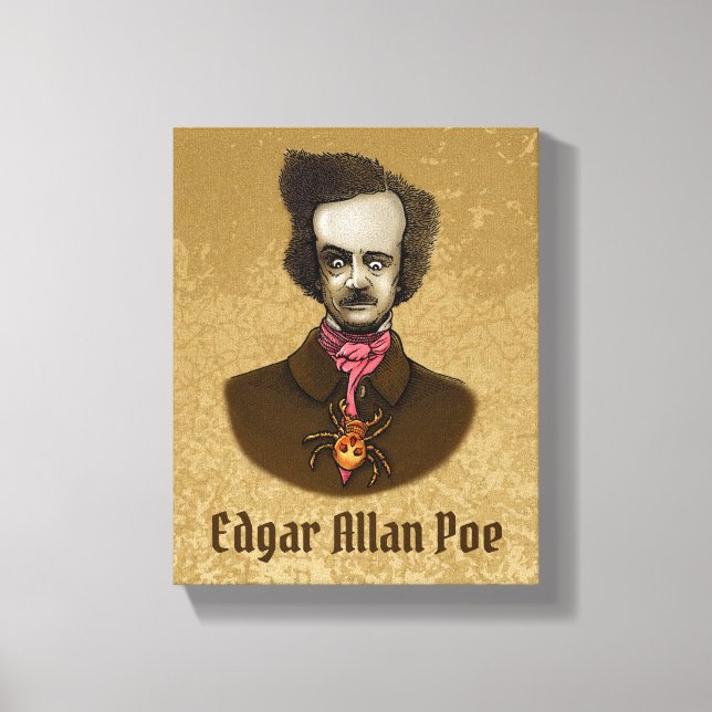 Edgar with Gold Bug Canvas Print (Front)