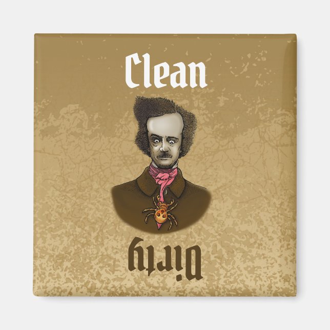 Edgar with Gold Bug Magnet (Front)