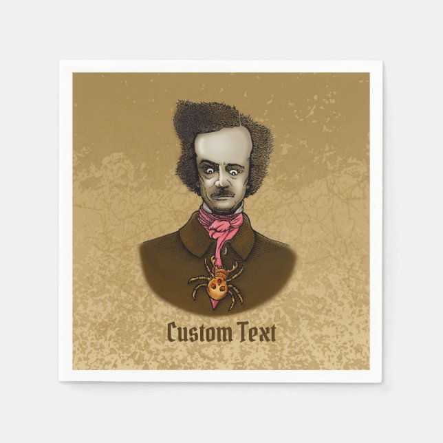 Edgar with Gold Bug Napkin (Front)