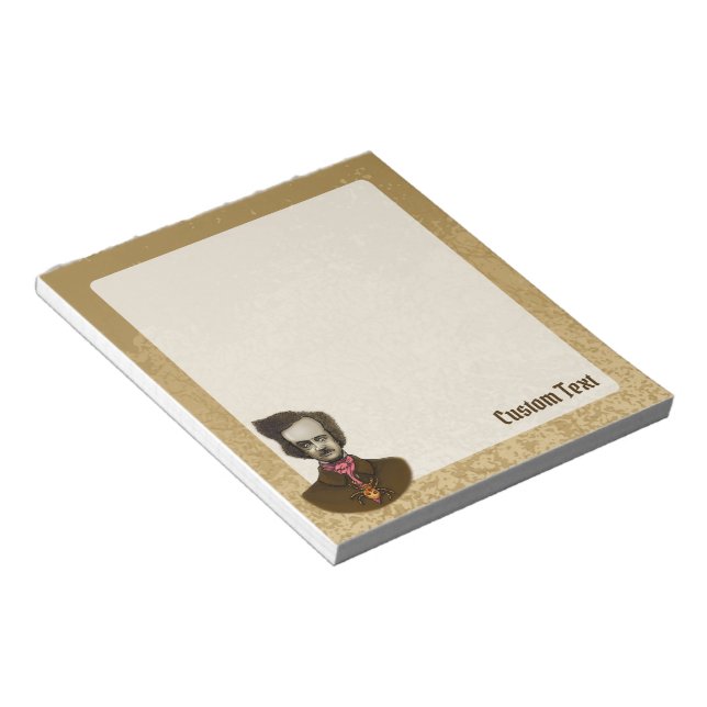 Edgar with Gold Bug Notepad (Angled)
