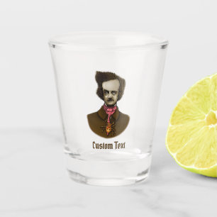 Edgar with Gold Bug Shot Glass