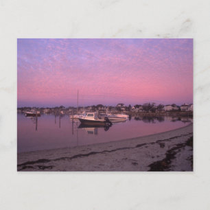 Edgartown harbour at Dawn Marthas Vineyard Postcard
