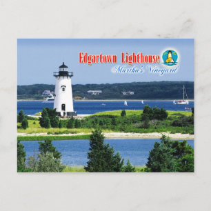 Edgartown Harbour Light, Martha's Vineyard, MA Postcard