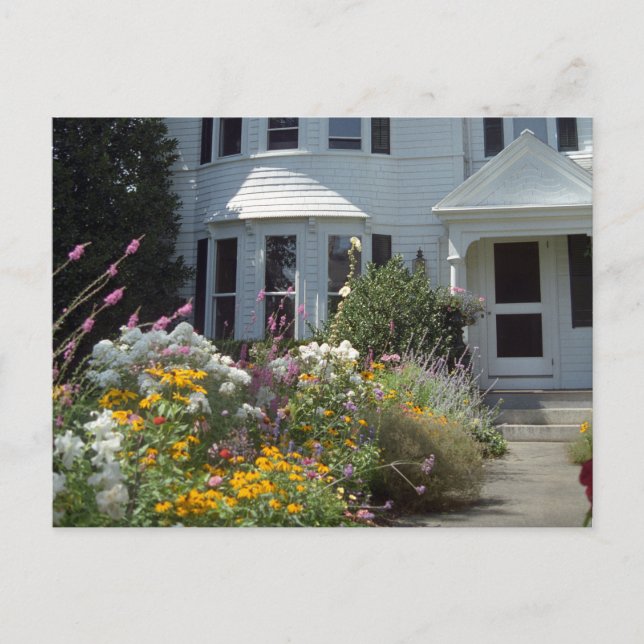 Edgartown Hotel Summer Garden Custom Postcard (Front)
