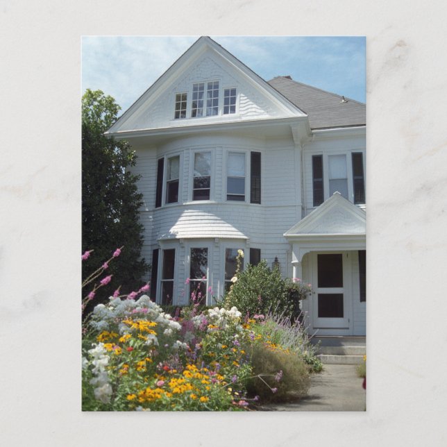 Edgartown Hotel Summer Garden Custom Postcards (Front)