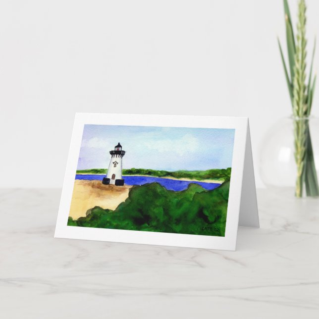 Edgartown Lighthouse Greeting Card (Front)