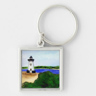Edgartown Lighthouse Martha's Vineyard Keychain