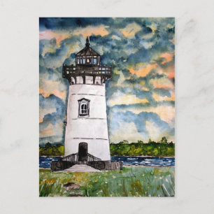 Edgartown Lighthouse Marthas Vineyard Postcard