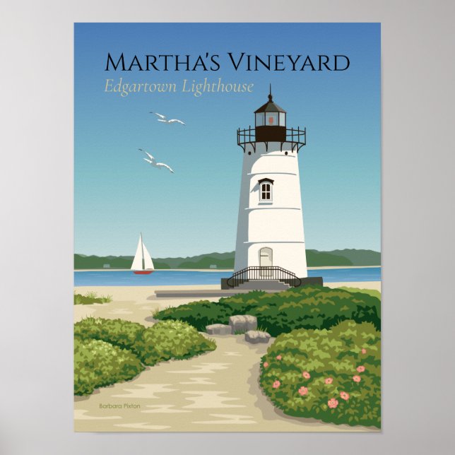 Edgartown Lighthouse Poster (Front)