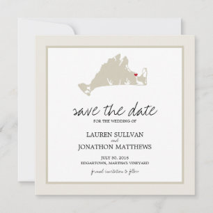 Edgartown Martha's Vineyard Wedding Save the Date