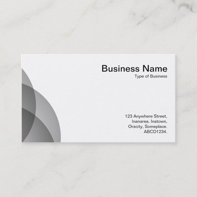Edge Circles - 50pc Black Business Card (Front)