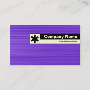 Edge Labelled - Brushed Violet Business Card