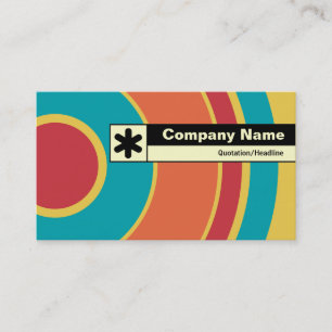 Edge Labelled - Colourful Circle 05 Business Card