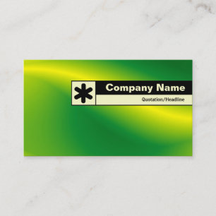 Edge Labelled - Green Wave Business Card