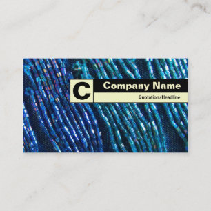 Edge Labelled Monogram - Bead Braids Business Card