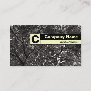 Edge Labelled Monogram - Japanese Branches 01 Business Card