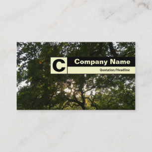 Edge Labelled Monogram - Japanese Branches 04 Business Card