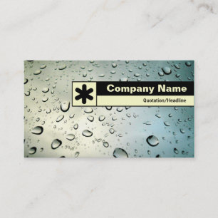 Edge Labelled - Rain on My Window Business Card