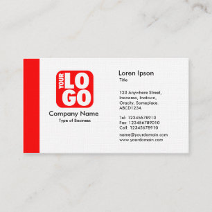 Edge (Logo) - Red Business Card