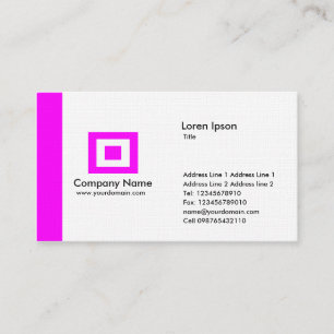 Edge - Magenta Business Card