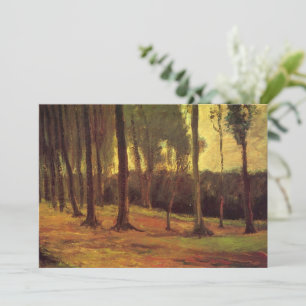 Edge of a Wood by Vincent van Gogh Invitation