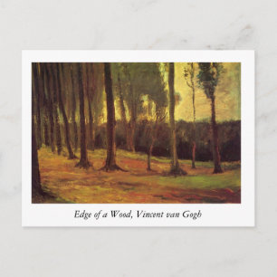 Edge of a Woods, Vincent van Gogh. Postcard