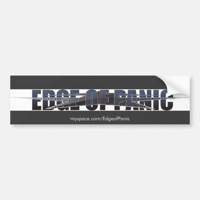 Edge of Panic Bumper Sticker (Front)