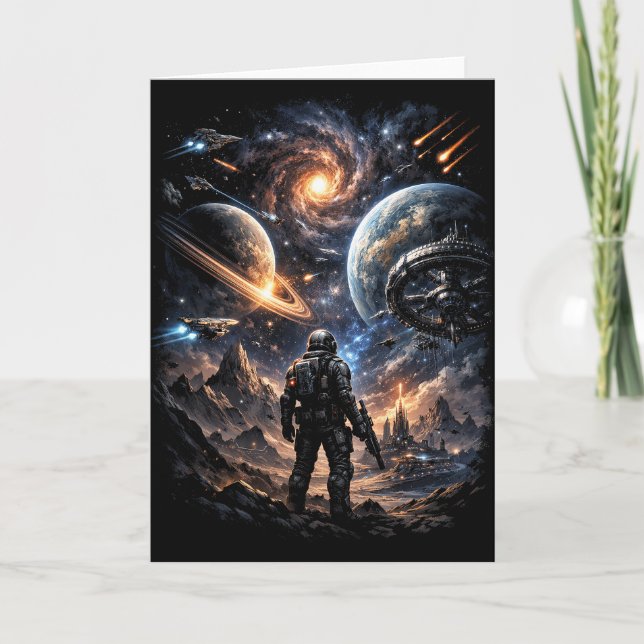 Edge of the Galaxy Holiday Card (Front)