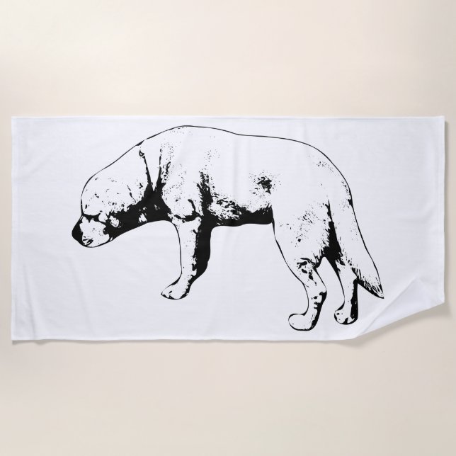 Edge of the Path Beach Towel (Front)