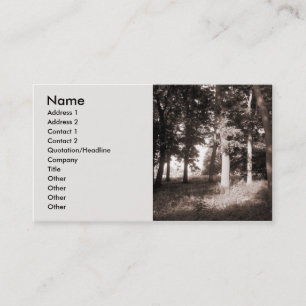 Edge of the Woods - Customised Business Card