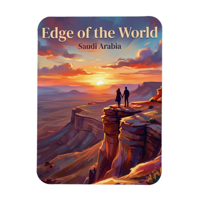 Edge of the World Saudi Arabia Magnet (Vertical)